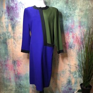 Vintage  📌Nina Ricci Elegant Unique Bold Dress